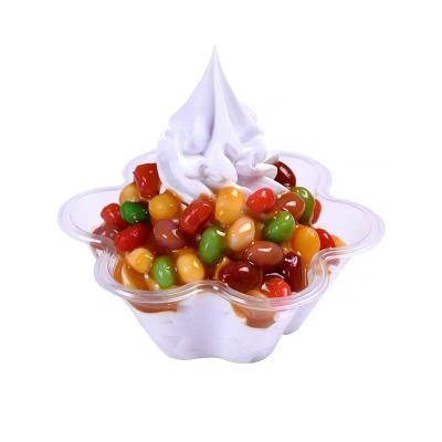 China Ice Cream Factory Customized New Design Disposable Flat Pack Box Ice Cream Food Thermoforming Packaging for sale