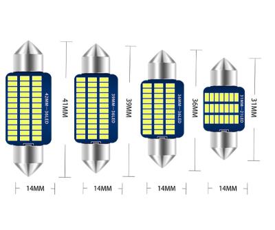 China Automotive Spare Parts Canbus C5W Car Led 31 36 39 4014 LED Chips Festoon Bulb Car Interior Light Dome 41mm No Error Indicating Auto Interior Lamp for sale