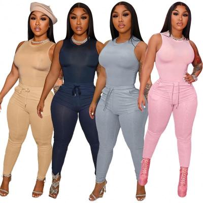 China Wholesale QUICK DRY clothing stretching top shirts and pants sets casual women summer sport tracksuit two piece set for sale