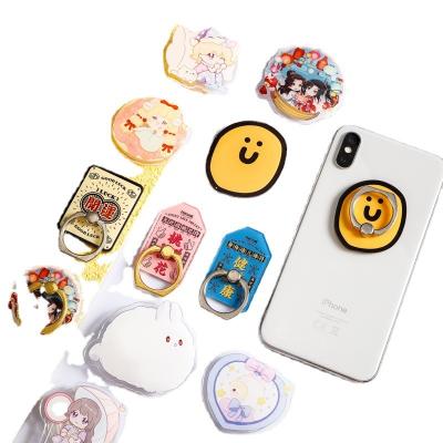 China Cute Cartoon Wholesale of adhesive drop shaped acrylic airbag brackets by manufacturers, development of anime star DIY mobile phone brackets for sale