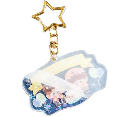 China Wholesale Cute Cartoon Anime Acrylic String Key Chain Pendants By Manufacturers,Celebrity Game Character Picture Pendants Peripheral Gifts for sale