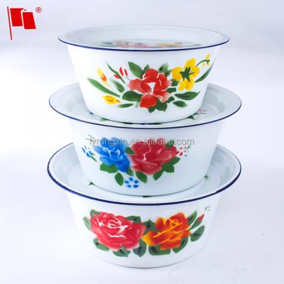 China Sustainable Enamel Finger Bowl Personalized Cooking Pot Chinese Porcelain Ceramic Tableware for sale