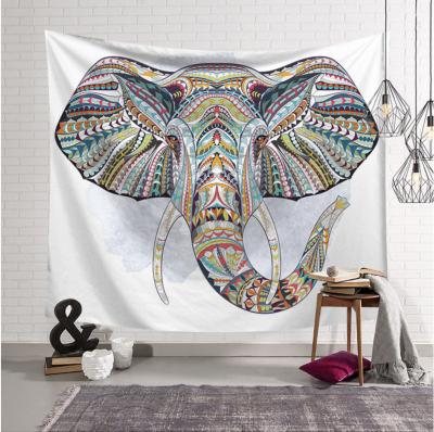 China Elephant Wall Decorations For Home Elephant Tapestry Custom for sale