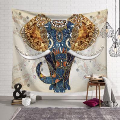 China Elephant Home Textile Fabric Tapestry Posters for sale