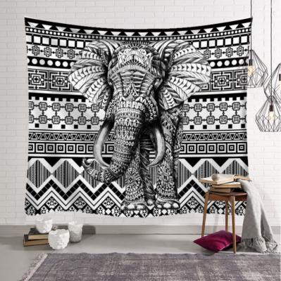 China Elephant Wall Art Home Decor Animal Tapestry for sale