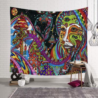 China Psychedelic Hippie Tapestry Home Decor Trippy Psychedelic Trippy Wall Hanging for sale