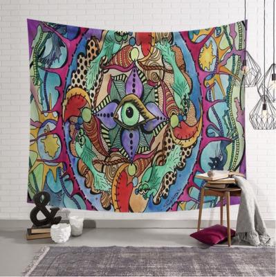 China Trippy Psychedelic Printed Wall Hanging Psychedelic Home Decor Living Room Tapestry Custom Blanket for sale