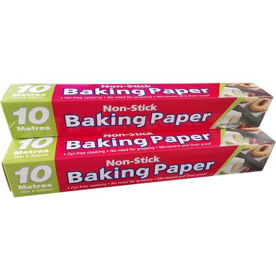 China Oil-proof Heat-resistant Baking Paper Household Use Roll Paper Kitchen Paper Greaseproof Baking Sheet for sale