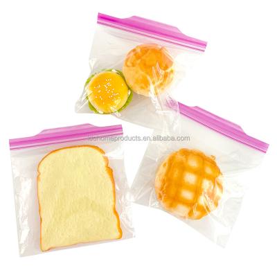 China LDPE Moisture Proof Custom Printed Food Packaging Plastic Resealable Zipper Storage Sandwich Plastic Bag for sale