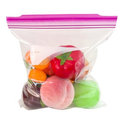 China BPA Moisture Proof Free Food Delivery Zipper Packaging Bag Storage Serving Fresh Food Anti-static PE Bag for sale