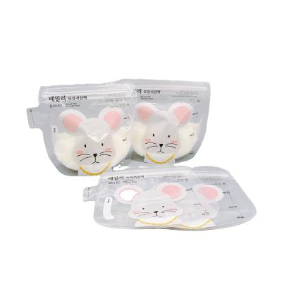 China Food Grade Zipper Moisture Proof Plastic Stand Up Breastmilk Storage Bags For Baby Food Breastmilk Storage Package Bag for sale