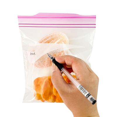 China High Quality Moisture Proof LDPE HDPE Zip Lock Bag For Food Storage Food Packaging Freezer Ziplock Plastic Bag Double for sale