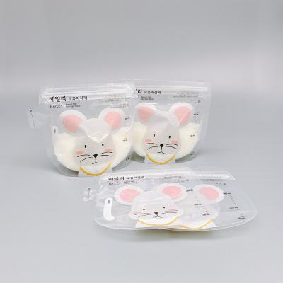 China Free Sample BPA FREE Reusable Leakproof Silicone Breastmilk Zipper Feeding Bag Eco-Friendly Vacuum Moisture Proof for sale