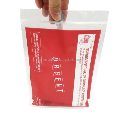 China Disposable Biohazard Bag LDPE Professional Medical Zipper Lock Plastic Printed Medical Ziplock Bag Manufacturer Custom Plastic Bag for sale