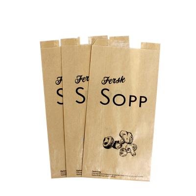 China Good Quality Recyclable Biodegradable Customize Printing Food Cooking Custom Kraft Paper Bag for sale