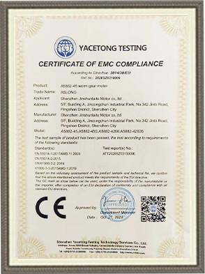 Certification testing-product certificate - Shenzhen Jinshunlaite Motor Co., Ltd.