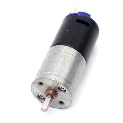 China ASLONG JGA25-370DG 6/12V 15-4575RPM Dual Gear Drive Reduction Motor Micro DC Reduction Motor High Torque for sale