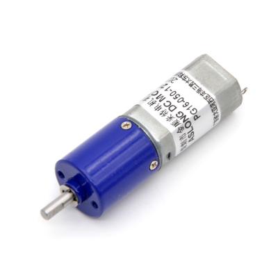 China High Torque 12v 2000rpm Low Speed DC Reduction Motor PG16-050 16mm Planetary Gear Motor With Planetary Gearbox for sale