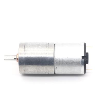 China Motor de robot inteligente de salida central de 25 mm JGA25-340 Dc Motor de engranajes de alta velocidad Dc Motor de caja de engranajes en venta