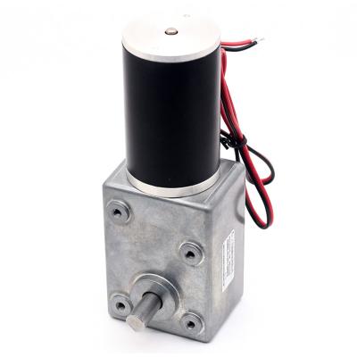 China 24v High Torque Dc Worm Gear Motor A5882-45 Worm Gear Motor Self-Lock High Torque Mini Dc Worm Gear Motor for sale