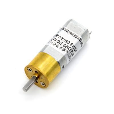 China Brush mini dc motor JGA16-050 permanent magnet brushed dc motor  low speed brush electric dc gear motor à venda