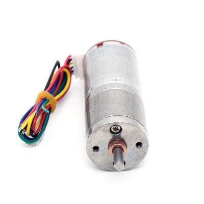 China 25 mm DC elektrische borstelmotor tandwielmotor JGA25-370B 12v tandwielmotor 25mm Te koop