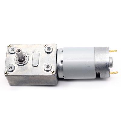 China Worm Gear Motor Reducer JGY-395 Worm Gear Right Angle Motor 12v Dc Worm Gear Motor for sale