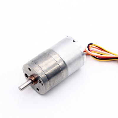 China 12V 9RPM Micro DC Gear Motors JGA25-2418 25mm BLDC Geared Motor for sale