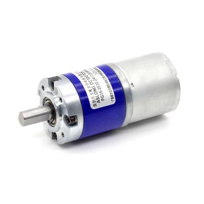 China 12v 36mm High Torque Low Rpm Planetary Dc Gear Motor PG36-3530 36mm Planetary Gearbox Reducer Brush 3530 Motor for sale