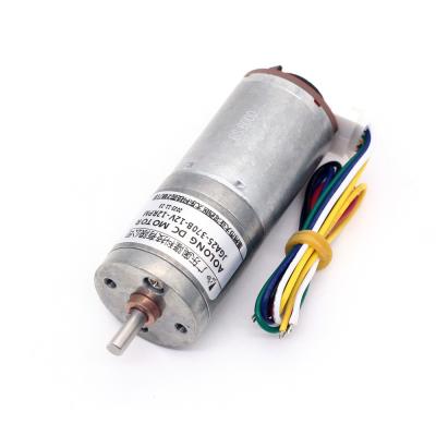 China JGA25-370B  Large Torque Small DC Gear Motors 1360rpm With Tachometer Encoder for sale