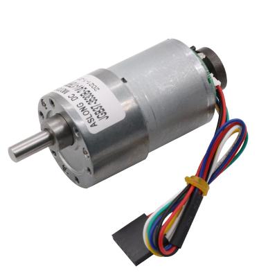 China 37mm 12v 24v 1600 Rpm High Torque dc gear motor with encoder for sale