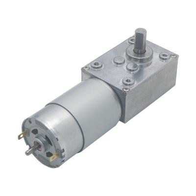 China 58mm*40mm pmdc DC Worm Gear Motors High Torque 12V 24V 40rpm for sale