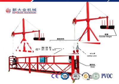 China 500KG-1000KG High-rise Roof Suspended Work Platform for Building Maintenance for sale