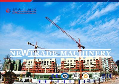 China Self-raising Electric Construction Tower Crane Counterweight 1.3t Tip Load for sale