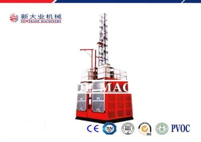 China Professional SC200 1.3m Cage Hoist , Durable Construction Man Hoist 150-200m for sale