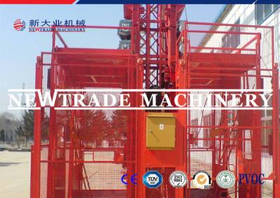 China Electric Powered Twin Cage Construction Material Hoist Elevator Lifts SC200/200 for sale