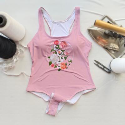 China Plus size xxxxL girl swimwear low size MOQ 1pc photo name swimwear custom made more gift and private Love&roses red rose swimwear beach wear for sale