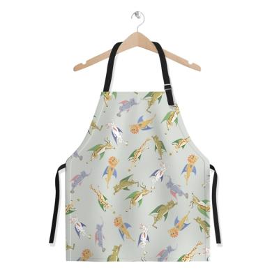 China 200 Pcs Wholesale High Quality Fancy Japanese Souvenir Stores Custom Print Kitchen Aprons For Women for sale