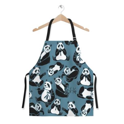 China 200 Pcs Personalized Design LOGO Apron Ladies Beauty Salons Adult Aprons Wholesale Custom Printed Digital Design for sale