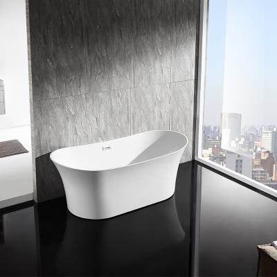 China Nth White Bathtub Acrylic Freestanding Bathtub Bathroom Bathtub for sale