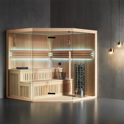 China Computer control panel modern design far infrared sauna room made in hemloc other sauna for sale