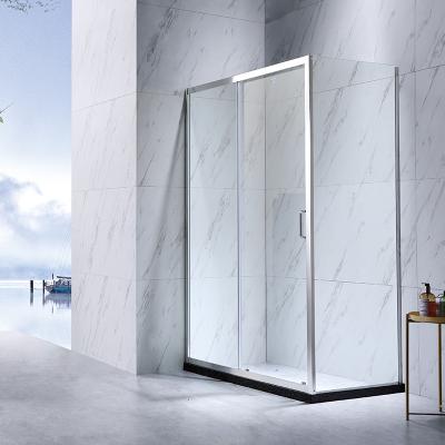 China Factory Best Price Modern Luxury Frameless Pivot Shower Door Free Standing Glass Shower Enclosure for sale