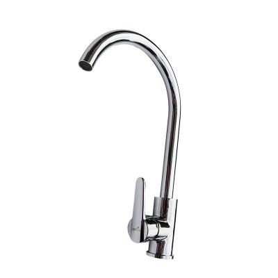 China Sense Faucets Deck Mounted Sanitary Ware Hot And Cold Single Handle Stainless Steel Water Kitchen Mixer Tap for sale