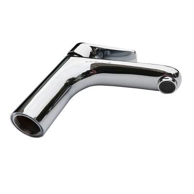 China Hot And Cold Water Faucet Manufacturer Supply Deck Mounted Single Handle Basin Mixer Tap Bathroom Sink Faucet for sale