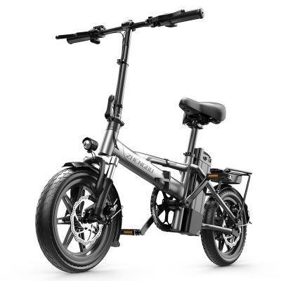 China Aluminum Alloy [RTS] USA STOCK ZHENGBU D3 18AH 48V 500W long range ebike lightweight electric bicycle 14inch folding electric bicycle for sale