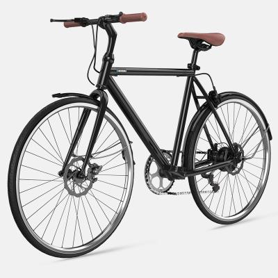 China New Design ZHENGBU Aluminum Alloy Retro Vintage 700C Tire E Bike Electric Bicycle 250w 36V 7.5ah Aluminum Alloy 9 Speed ​​Electric Bike for sale