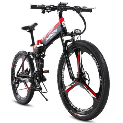 China ZHENGBU H2 400W 10 OH Electric Vehicle 48V Lithium Battery Speed ​​Standard Aluminum Alloy Folding Variable Electric Mountain Bike for sale