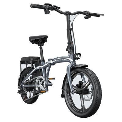 China Aluminum Alloy 20 Inch Electric Bike Steel Frame Fork 48V 250W Shimano 7Speed ​​Folding E-Bike Electric Bicycle for sale