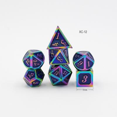 China 10mm mini dice eco-friendly metal ODM custom color as you need board game d&d factory wholesale for sale