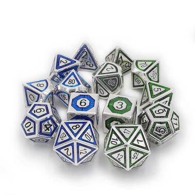 China DND Games Manufacturer Wholesale Custom Zinc Alloy Metal Die Sets RPG Dies for dnd games entertainning for sale